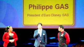 5 Ambassadeur Disneyland Paris 2011  2012 nomination par Philippe Gas PDG de ED SAS [upl. by Luiza]