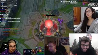 League Of Legends  Trick2g with the hilarious Backdoor Streamers Synced [upl. by Meter155]