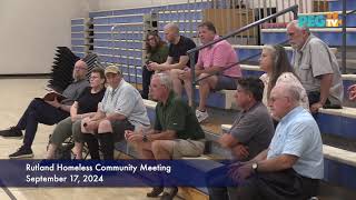 Rutland Homeless Community Meeting  September 17 2024 [upl. by Binni]