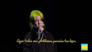 Yesterday  Billie Eilish Sub Español Oscars2020 Performace Tributo In Memoriam [upl. by Robertson]