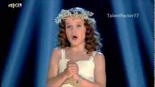 Amira Willighagen 9 years old  Hollands got Talent live show performance  Ave Maria [upl. by Yarahs363]