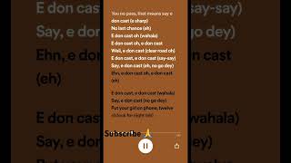 Cast Lyrics Shallipopi Ft Odumodublvck afrobeat shallipopi odumodublvck cast shortsvideo [upl. by Wurst374]