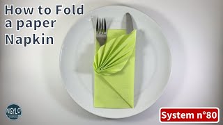 How to fold a paper napkin with pocket and decoration  Napkin Folding [upl. by Lissak]