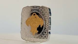 500 tenge silver proof 1oz Treasures of the Steppe  Pendentif 2015 Kazakhstan [upl. by Rockwell]