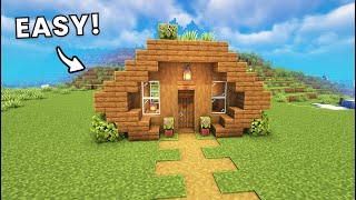 Minecraft I How to Build a Cozy Cabin Easy 🏠 [upl. by Obocaj]