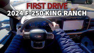 Driving the 2024 F250 KING RANCH so you dont have to [upl. by Nikal890]