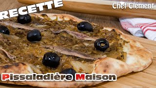 Recette Pizza  PISSALADIÈRE maison Avec Pâte Express 30 minutes  Chef Clément [upl. by Jordans106]