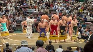 Day 2 Aki Basho  Sumo Kaboom at the Ryogoku Kokugikan [upl. by Natalee]