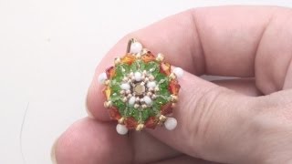 BeadsFriends Beaded earring tutorial  Earrings made using beads crystal and a handmade hook [upl. by Ynnel]