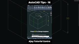 How to Create Isometric Circle In AutoCad  AutoCad Tips16 autocadtips shortvideo [upl. by Lytton332]