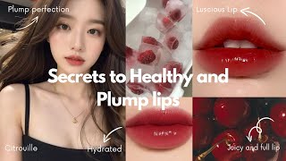 How to get a Healthy and Plump Lips👄✨ [upl. by Stockton446]