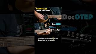 Faithfully  Journey 1983 Easy Guitar Chords Tutorial with Lyrics Part 3 REELS [upl. by Mozza]