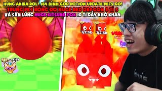 HÙNG AKIRA PAY TO WIN UPDATE PETS GO BUFF 164 GOD POTION ROLL TRÚNG PET RỒNG HUGE RED DRAGON 2 TỈ 5 [upl. by Lowndes947]