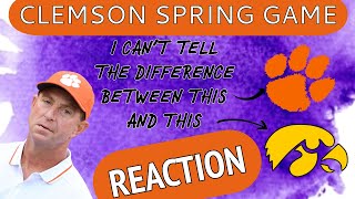 CLEMSON SPRING GAME REACTION TATERS ARE EAST COAST IOWA [upl. by Mingche]