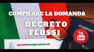 Decreto flussi 2020 come fare la domanda [upl. by Lynnell]