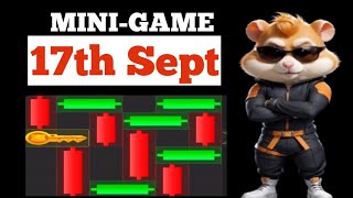 HAMSTER KOMBAT KEY PUZZLE MINIGAME 17TH SEPT [upl. by Ezri]