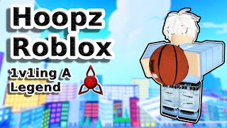 Hoopz Roblox 1v1ing A Legend [upl. by Inglis]