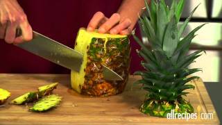 How to Cut Pineapple  Allrecipes [upl. by Burwell]