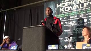 Bernard Hopkins Vs Sergey Kovalev POST FIGHT PRESS CONFERENCE [upl. by Medin91]