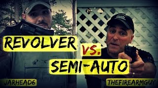 Revolver Vs Semi Auto for CCW Debate  TheFireArmGuy vs Jarhead6 [upl. by Diann]