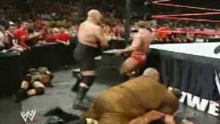 john cena vs snitsky lumberjack match  wwe raw 2005 [upl. by Narot]