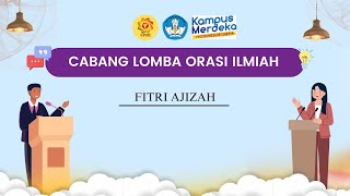 UNG FITRI AJIZAH ORASI ILMIAH [upl. by Leopoldine]