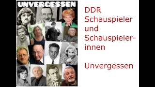 Schauspieler der DDR  Buchstabe H [upl. by Enirac]