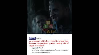 Feud  Meaning Pronunciation Usage  Learn English with TV Shows [upl. by Assel]