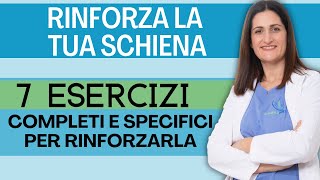 RINFORZA LA TUA SCHIENA Sessione completa di 7 Esercizi specifici per maggiore forza e stabilità [upl. by Pimbley]