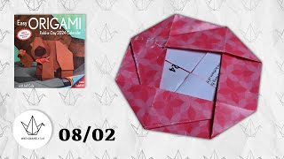 0802  Traditional Japonica Flower  Easy ORIGAMI Calendar 2024 [upl. by Ankney552]