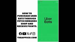 How to purchase Uber Eats through the Fetch Rewards Shop and receive points [upl. by Adnarom181]