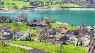 Driving in Switzerland🇨🇭Lungern  Travel Guide [upl. by Yanrahs]