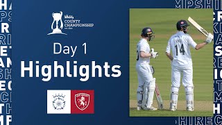 Centuries On First Day For Vince amp Brown  Hampshire v Kent  Vitality CC Day One Highlights [upl. by Yendirb]