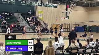 Wachusett Girls Basketball vs Shrewsbury 0130 [upl. by Bentlee]