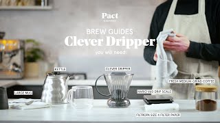 How to make coffee with a Clever Dripper  Clever Dripper Guide  Pact Coffee [upl. by Haropizt]