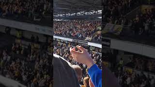 Mansfield town fans after beating mk dons 41 [upl. by Finlay501]