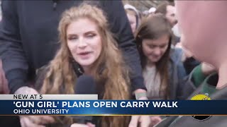 Gun girl Kaitlin Bennett says she plans open carry walk at Ohio University [upl. by Kassity]