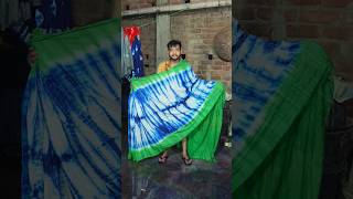 saree manufacturers and wholesaler  tie dye silk manufacturers tiedye sareefashion viralart art [upl. by Annahoj]