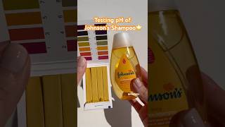 Revealing the pH of Johnsons Baby Shampoo 👶 Is it Truly Mild shorts baby skincare [upl. by Dreyer985]