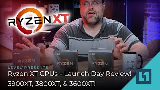 Ryzen XT CPUs  Launch Day Review 3900XT 3800XT amp 3600XT [upl. by Enilrac]