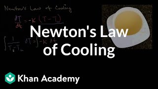 Newtons Law of Cooling  First order differential equations  Khan Academy [upl. by Mundford90]