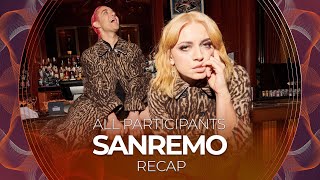 Sanremo 2022 Italy  All Participants  RECAP [upl. by Arob]