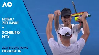 ZielinskiHsieh v NysSchuurs Highlights  Australian Open 2024 Second Round [upl. by Luapnaej]