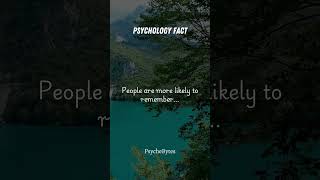 What Do We Truly Remember 🧠💡 motivation psychefacts lifeambition psycheinsights facts [upl. by Bromley]