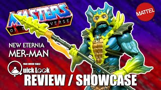 Masterverse New Eternia MerMan Quick Look Review  Showcase [upl. by Wawro]