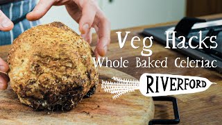 Whole Baked Celeriac  The Perfect Meal  VEG HACKS [upl. by Anaeco]