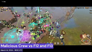 Malicious Crew vs F12 and F13  Demonfang POV  Albion Online East 140320241600 [upl. by Troxell566]