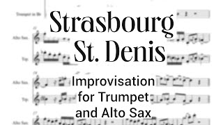 Strasbourg  St Denis IMPROVISATION for TRUMPET and ALTO SAX feat D Faustov [upl. by Oribel]