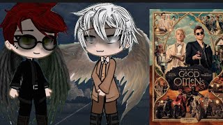 🇪🇸🇧🇷🇺🇸🇷🇺Crowley Aziraphale Gabriel reactions to Good OmensPt 2TFPANIME [upl. by Yrrum]