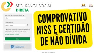 Declaração NISS e certificado de NÃO DÍVIDA I COMO FAZER I SEGURANÇA SOCIAL PORTUGAL [upl. by Lebiralc]